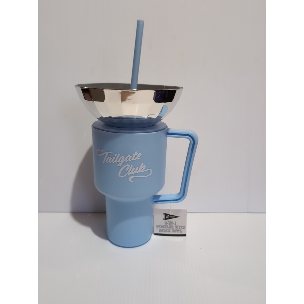 2024 Target Bullseye 2in1 Blue Tumbler w/Snack Bowl 31.55oz
